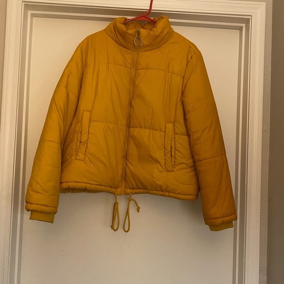 Arizona Jean Company Jackets & Coats Womens Yellow Puffer Jacket